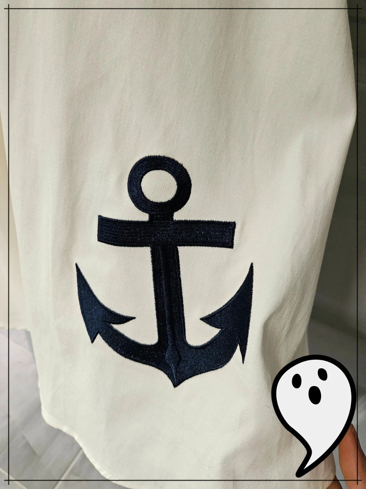Pin-up marineblauw & witte bustierjurk met ankermotief Dolly and Dotty - Maat 36 / S (UK 8) – photo 3